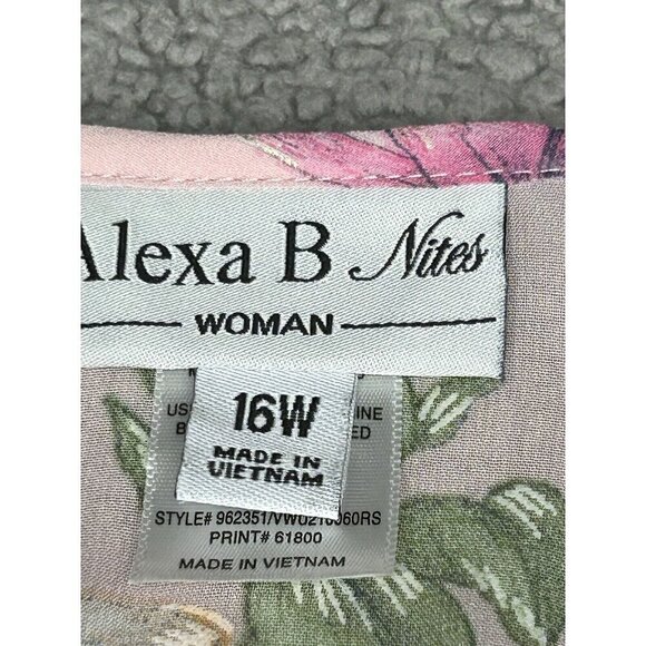Alexa B Nites Maxi Dress Womens 16 Pink Sheer Floral Fairy Cottagecore Surplice - Picture 4 of 8